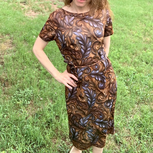 1940s abstract dress - Picture 3 of 10